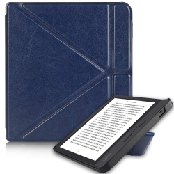 HLD Cobak Kobo Libra H2O Case With Stand - Libra H2O Origami Protective Pu Leather Smart Cover With Auto Sleep Wake Feature For