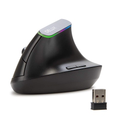 HLD Delux Wireless Ergonomic Vertical Mouse With 1600Dpi, 2.4G Wireless Optical Mouse With USB Receiver, 6 Buttons, Ergo 57 Degr