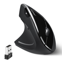 HLD Perixx Perimice-713L Left Handed Ergonomic Wireless Vertical Mouse - 800/1200/1600 Dpi - Recommended With Rsi User