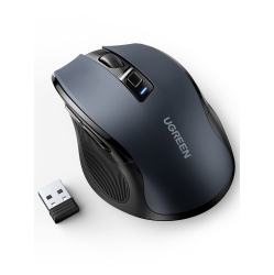 HLD Wireless Computer Mouse for PC Ergonomic Mouse Laptop Mouse 2.4G \w 4000 Dpi 6 Buttons Auto-Sleep Mode USB Mouse Mac Mode Compatible \w Laptop