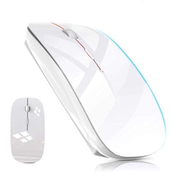 HLD Rechargeable Bluetooth Mouse for Macbook Pro Wireless Bluetooth Mouse for Mac Laptop Macbook Air Windows Notebook Macbook (W