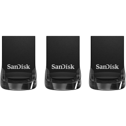 SANDISK 3-Pack 32GB Ultra Fit USB 3.1 Flash Drive - (Sdcz430-032G-G46T)