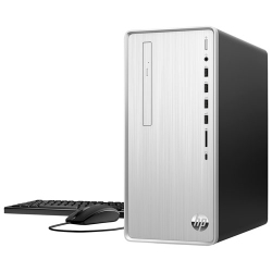 Refurbished (Good) - HP Desktop PC - Natural Silver (AMD Ryzen 5