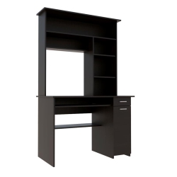 TUHOME FURNITURE Tuhome Compu 180 Hutch Desk Engineered Wood Desks In In Black