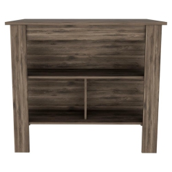 TUHOME FURNITURE Tuhome Cala Kitchen Island Engineered Wood Kitchen Islands In In Brown