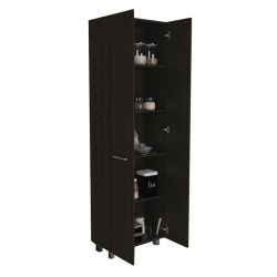 TUHOME FURNITURE Tuhome Baleare Pantry Cabinet Engineered Wood Pantries In In Black