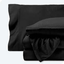 BARE HOME Fleece Sheet Set - Plush Polar Fleece, Pill-Resistant Bed Sheets - All Season Warmth, Breathable & Hypoallergenic - Black, Full