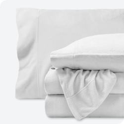 BARE HOME Fleece Sheet Set - Plush Polar Fleece, Pill-Resistant Bed Sheets - All Season Warmth, Breathable & Hypoallergenic - White, King