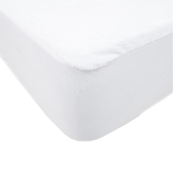 DB CHEZ VOUS - Comfort Mattress Protector, Waterproof And Hypoallergenic, Twin Size In White
