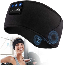 HLD Lc-Dolida Sleep Headphones Bluetooth V5.0 Sports Headband Sleeping Headphones Wireless With Ultra-Thin HD Stereo Speakers, Bi