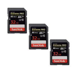 SANDISK 3-Pack 32GB Extreme Pro Sdhc Memory Card - (Sdsdxxg-032G-Gn4In)