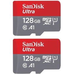 SANDISK 2-Pack 128GB Ultra Micro Sdxc Memory Card - (Sdsqua4-128G-Gn6Ma) + 2 Adapters