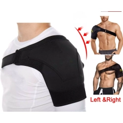ISTAR Shoulder Support Adjustable Fit Sleeve Wrap, Relief for Shoulder Injuries And Tendonitis