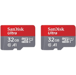 SANDISK 2-Pack 32GB Ultra Micro Sdhc Memory Card - (Sdsquar-032G-Gn6Mt)