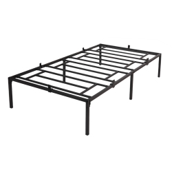 JAXPETY Heavy Duty Metal Platform Bed Frame With Storage Mattress Foundation Twin Size(Single)