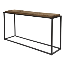 UTTERMOST Holston Salvaged Wood And Iron Console Table In Oak