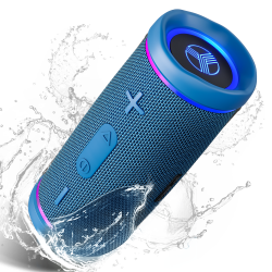 TREBLAB HD77 Portable Tooth Speaker - Powerful 360° Sound, 30W Audio With Impactful Bass, 20H Battery, Ipx7 Waterproof, Tws Stereo In Blue