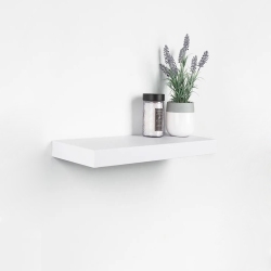 ITY INTERNATIONAL - Mini Individual Wooden Floating Shelf, 16" X 5.1" X 1.5" In White
