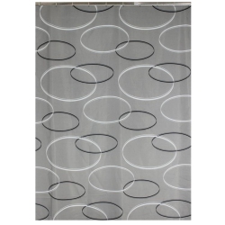 ITY INTERNATIONAL - Polyester Shower Curtain, 71" X 71" In Gray