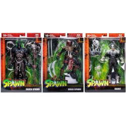 SPAWN 7 Inch Action Figure Wave 3 - Set Of 3 (Haunt - Ninja - Raven)