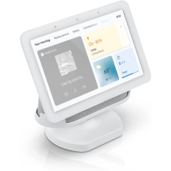 WASSERSTEIN Adjustable Stand for Google Nest Hub (2Nd Gen) - Made for Google (Chalk)
