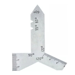 ISTAR Center Gauge Angle Degrees Template Inch Metric Screw 55/60 Thread Pitch Gauge Measuring Lathe Tools