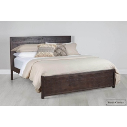 RUSTIC CLASSICS Whistler Reclaimed Wood Platform Bed In (Queen) In Brown