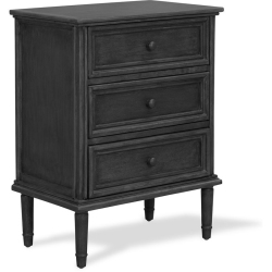 FINCH Webster 3 Drawer Storage Cabinet Dark In Gray