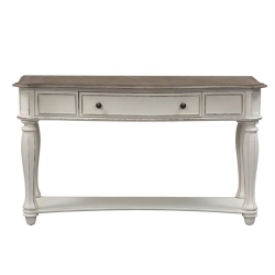 PEMBERLY ROW Traditional Wood Sofa Table In In White