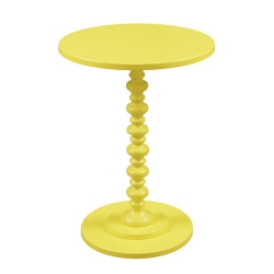 CONVENIENCE CONCEPTS Palm Beach Spindle Table In Wood Finish In Yellow