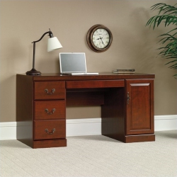 PEMBERLY ROW Computer Credenza In Classic Cherry