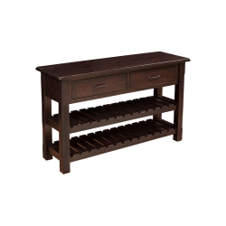 MARTIN SVENSSON HOME Martin Svensson Barn Door Solid Wood Sofa Console Table Espresso