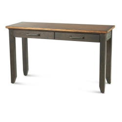 PEMBERLY ROW Transitional Two-Tone Sofa Table In Brown