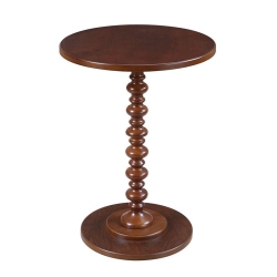 CONVENIENCE CONCEPTS Palm Beach Spindle Table In Wood Finish In Mahogany