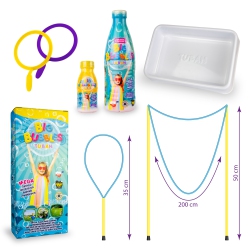 TUBAN Big Bubble Mega Set | Non-Toxic Giant Bubble Wand And Bubble Solution Refill for Birthdays, Summer Outdoor Game, Party And More