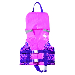 SWIM CENTRAL Swimline Uscg Approved Infant Life Vest With Handle for Girls - Up to 30Lbs In Pink