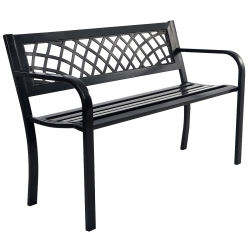 SLICKBLUE Bench Deck With Steel Frame for Outdoor