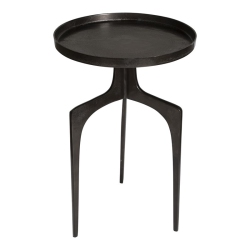 UTTERMOST Kenna Contemporary Aluminum Accent Table In Antique Bronze