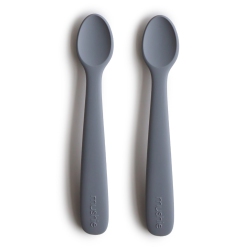 MUSHIE 2-Pack Silicone Feeding Spoons - Tradewinds