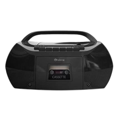 BORNE Prcdt555-Bk Bórne Portable CD Cassette Boom Box