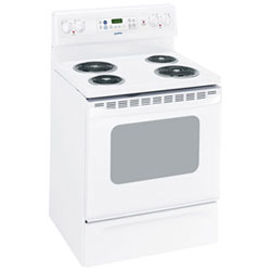 Cuisinière Électrique À Serpentins 5,0 Pi³ 30 Po Moffat (Mcb757Dmww) - Blanc - Bo - Endommagé