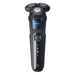PHILIPS Series 5000 Wet & Dry Electric Shaver With Quick Clean Pod, Charging Stand, Travel Case, Replacement Heads, S5