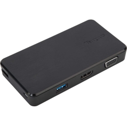 ALBERTATECH Targus USB 3.0 & USB-C Dual Video 1K-2K Travel Docking Station (Dsu100Bt)
