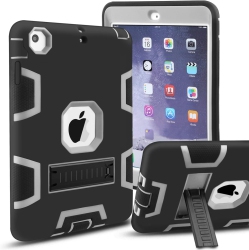 ALBERTATECH Ipad Mini Case, Ipad Mini 2 Case, Ipad Mini 3 Case, 3In 1 Heavy Duty Protection Kickstand Combo Hybrid Impact