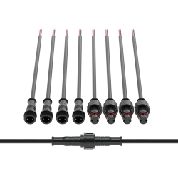 ALBERTATECH Lighting 2 Pin Waterproof Electrical Connectorip65 Male Female Connector 7.87In/20Cm Extension Cable