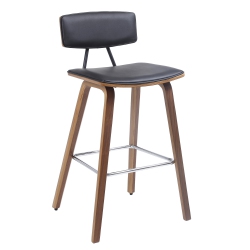 MOUSTACHE Vintage 27" Barstools Wood Bar Counter Stools Height Chairs With Back & Foot Ring for Pub Kitchen, Home, Bar, Counter, Coffee Shop Bar Stool