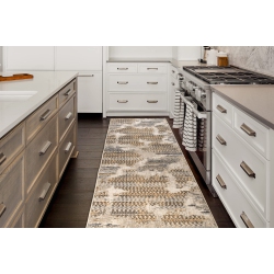 LADOLE RUGS La Dole Rugs Transitional Abstract Rustic Contemporary Runner Rug - Premium Durable Carpet for Living Room, Entrance, And Hallway