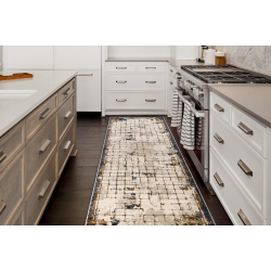 LADOLE RUGS La Dole Rugs Minimalistic Bordered Abstract Modern Runner Rug - Premium Durable Carpet for Living Room, Entrance, And Hallway - Multi