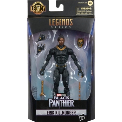 MARVEL Legends Panther 6 Inch Action Figure Legacy - Erik Killmonger In Black