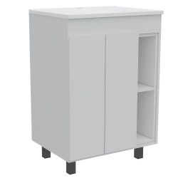 TUHOME FURNITURE Tuhome 24" Meka Vanity Engineered Wood Vanities In In White